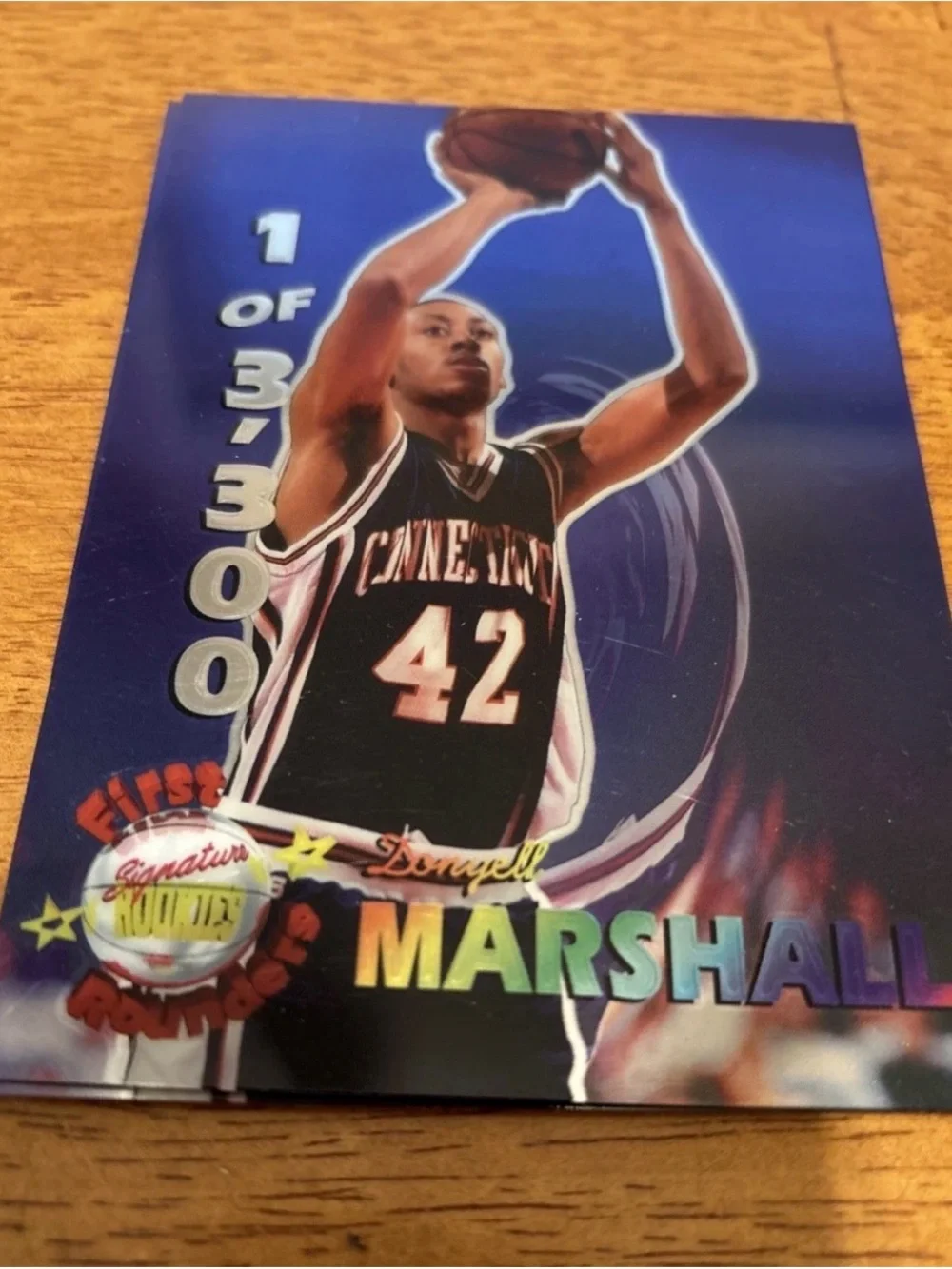 1995 Signature Rookies Bonus Rookie Card Donyell Marshall Foil #J2 1 Of 3,300